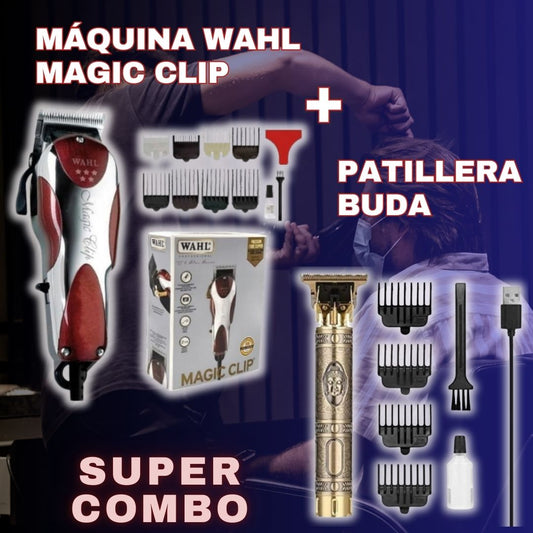 Maquina Peluquera Wahl Magic Clip+ Patillera Profesional Buda